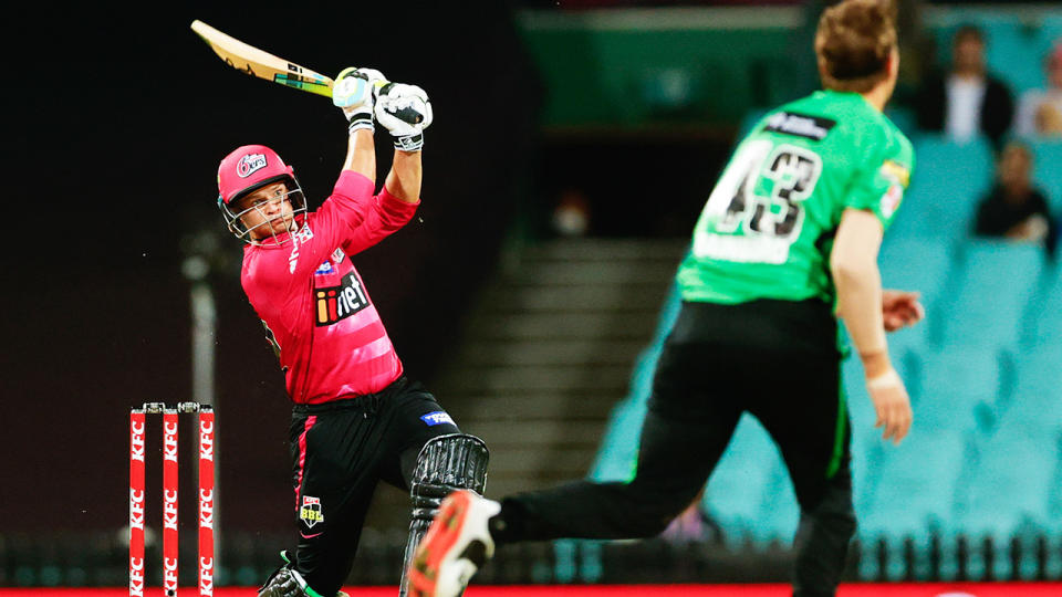 Josh Philippe, pictured here in action for the Sydney Sixers against the Melbourne Stars.