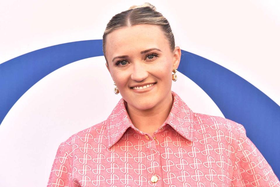 <p>Gregg DeGuire/Variety/Getty </p> Emily Osment in Los Angeles, California in May 2024.