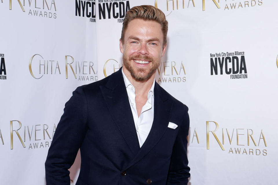 NEW YORK, NEW YORK - MAY 22: Derek Hough attends the Chita Rivera Awards 2023 at NYU Skirball Center on May 22, 2023 in New York City. (Photo by Jason Mendez/Getty Images)<span class="copyright">Getty Images—2023 Getty Images</span>
