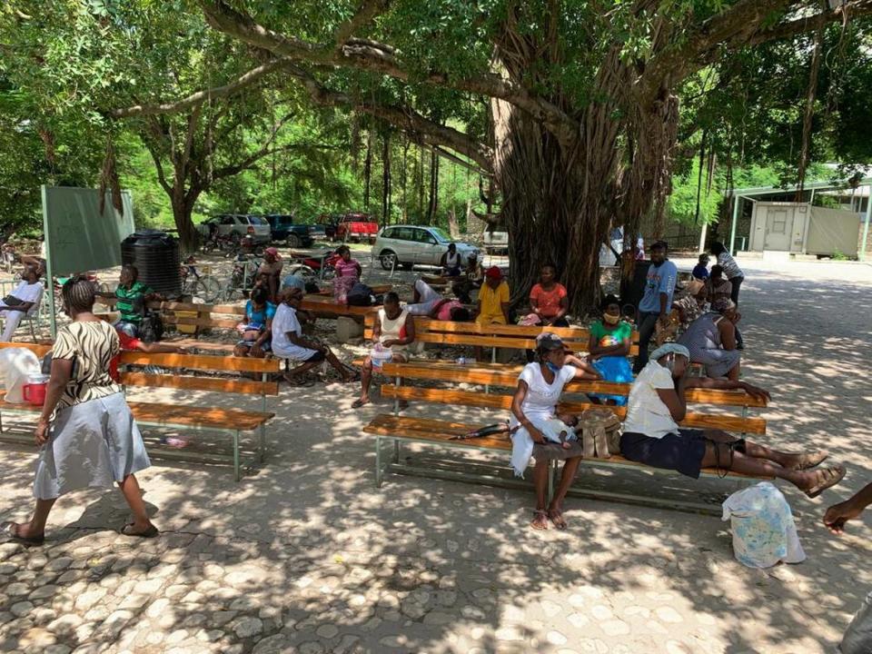 A more peaceful time at Hôpital Albert Schweitzer in Deschapelles in Haiti’s Artibonite Valley. Due to gang violence, the hospital recently suspended normal operations.