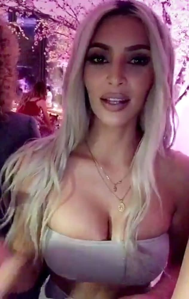 Kim Kardashian West at her baby shower