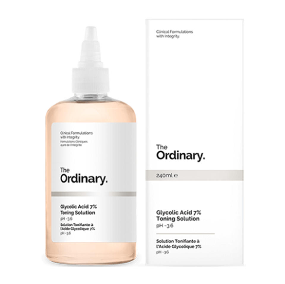 The Ordinary Glycolic Acid 7% Toning Solution 240ml, $14.50. Photo: Adore Beauty.