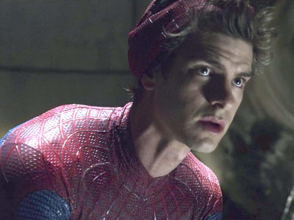 Andrew Garfield as Peter Parker/Spider-Man in "The Amazing Spider-Man."