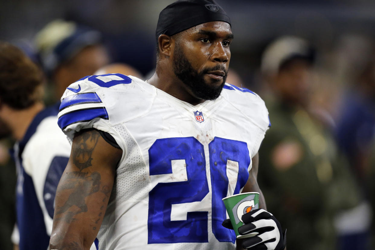 Wild video reportedly shows Darren McFadden driving his SUV into a brick wall while passed out. (AP Photo/Brandon Wade, File)