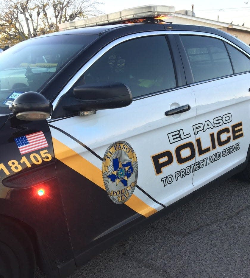 An El Paso police patrol car at a crime scene in El Paso, Texas. File art.