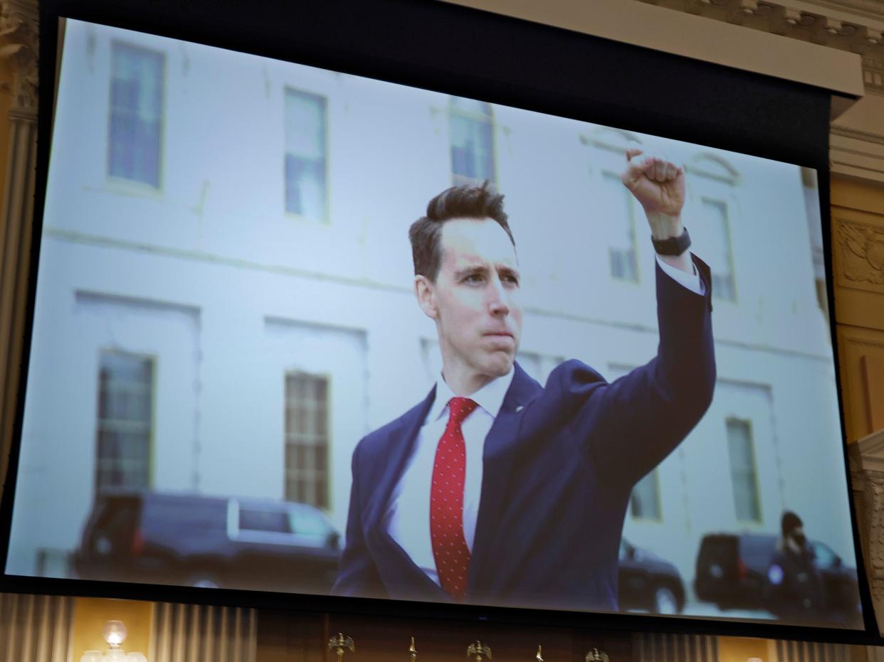 Josh Hawley on January 6