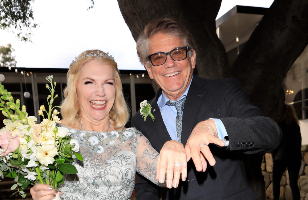 Anson Williams married Sharon MaHay in May credit:Bang Showbiz