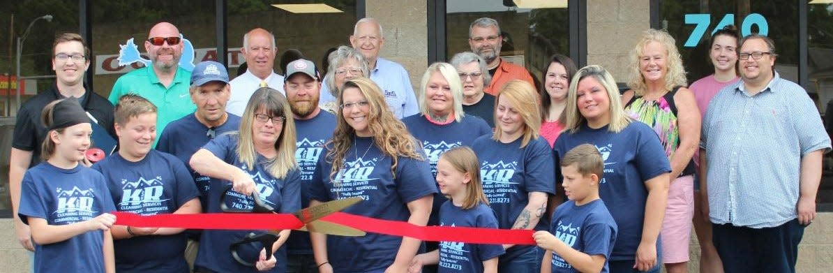 Community members gathered the celebrate the grand opening of K and R Cleaning Services' new office in Waverly. Those at the business are excited to continue helping their community.