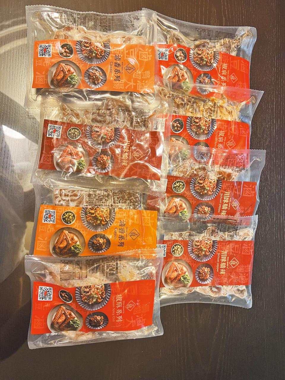 王長發新推的小包裝涼滷食品，宅配到家好方便。圖／陳至雄