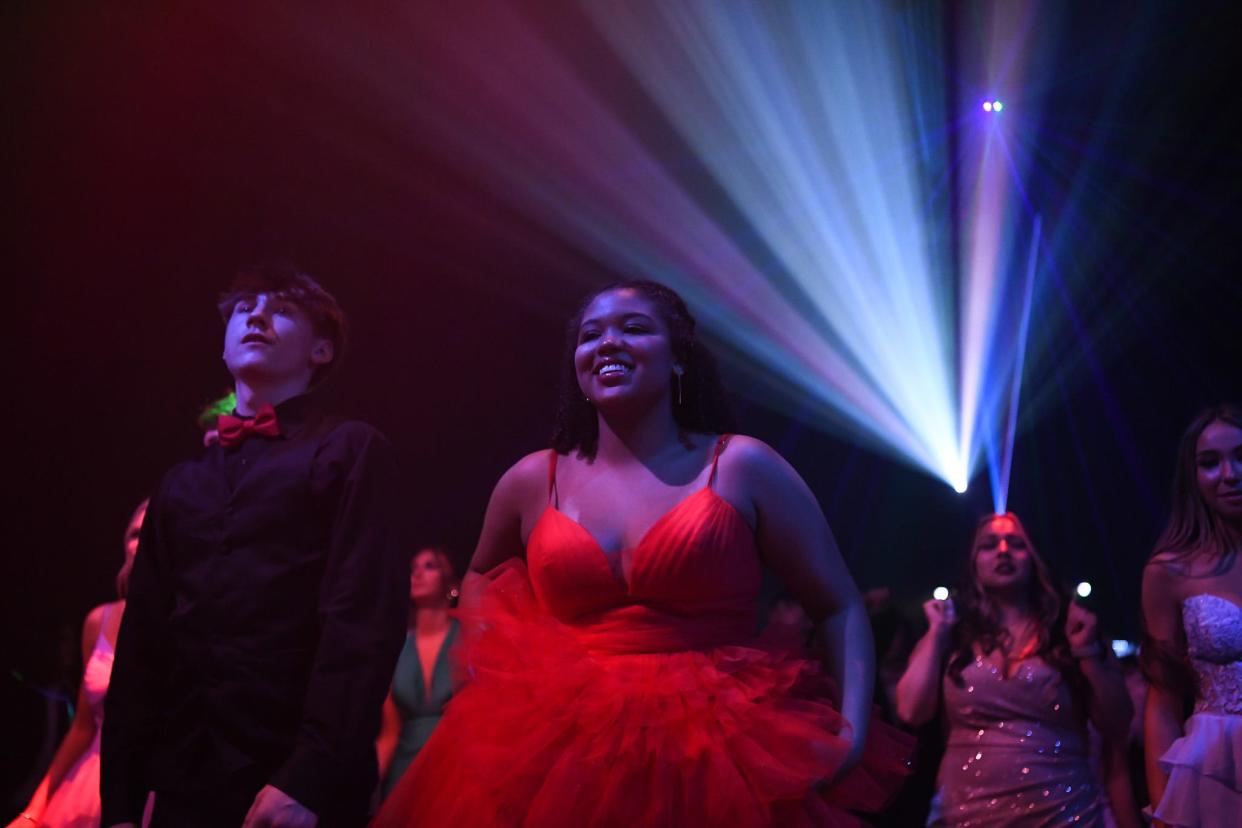 Scenes from Oliver Springs High School's prom held at the Capitol Theatre in Maryville, Tenn., Saturday, April 27, 2024.