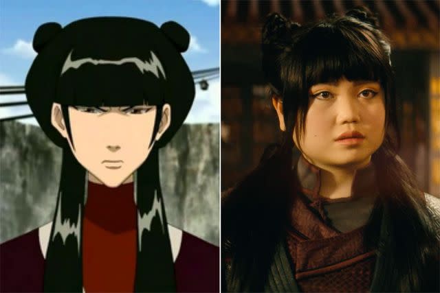 <p>Nickelodeon; Netflix</p> Thalia Tran plays Mai in 'Avatar: The Last Airbender'