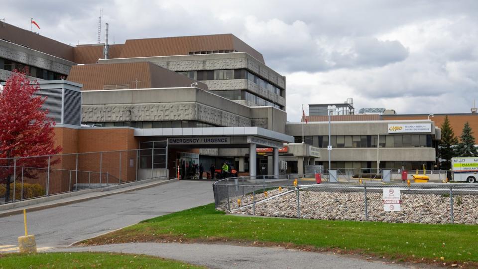 The CHEO emergency entrance Oct. 19, 2022. CHEO is eastern Ontario's children's hospital in Ottawa.