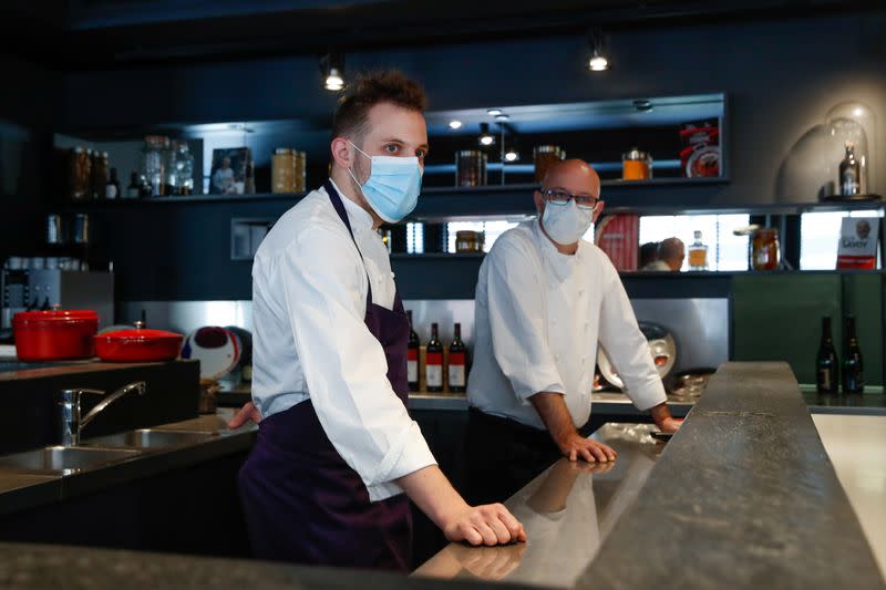 Paris Michelin-starred restaurant serve takeaways amid the outbreak of the coronavirus disease