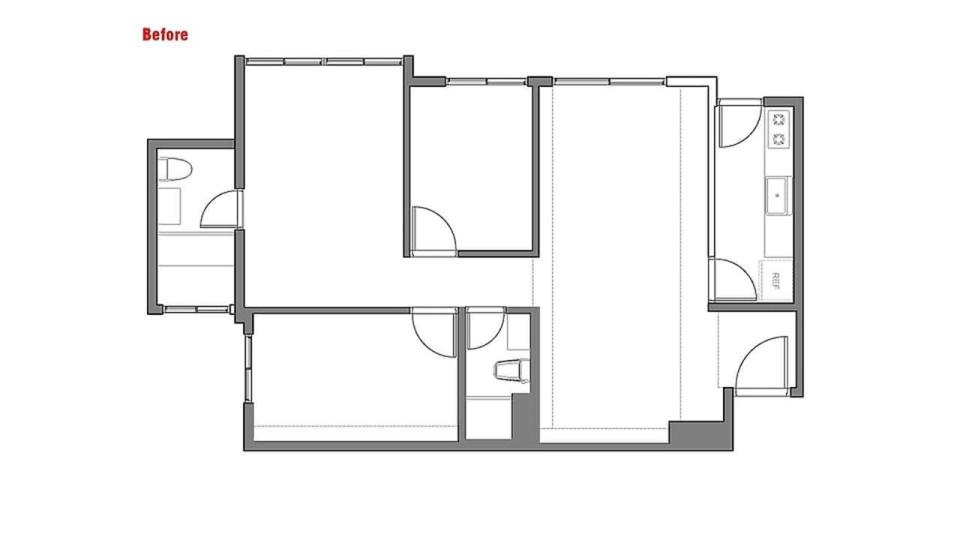 原始格局圖。（圖／屋主提供）