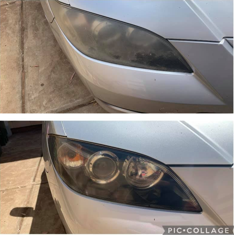 Bunnings headlight restoration kit results