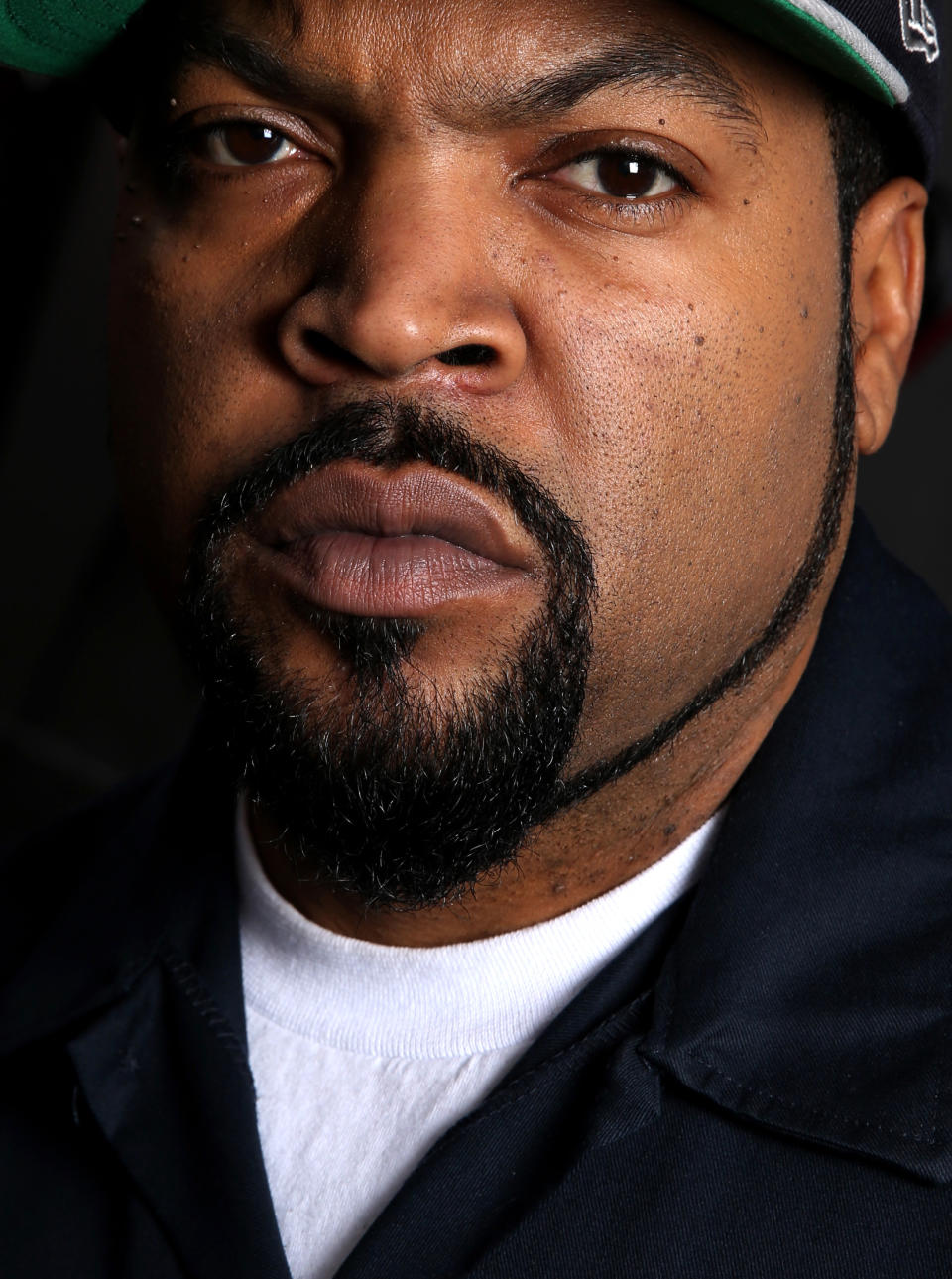 In this Tuesday, Feb. 11, 2014 photo, Ice Cube poses for a portrait in Los Angeles. Ice Cube co-starred with Kevin Hart in the film, "Ride Along," which has made over $134.6 million worldwide. (Photo by Matt Sayles/Invision/AP)