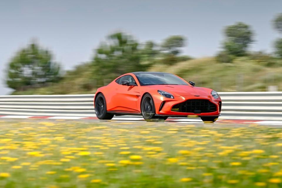 a red sports car on a track