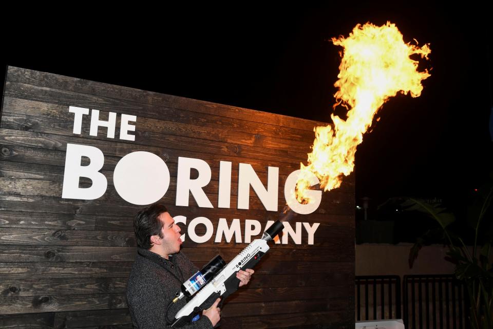 Boring Company flamethrower