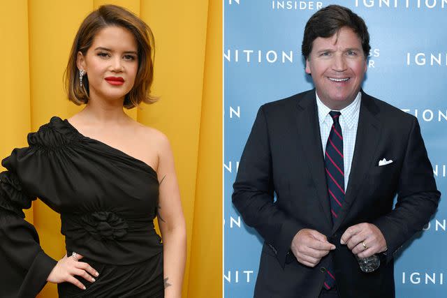 Michael Kovac/Getty for Elton John AIDS Foundation; Roy Rochlin/Getty Maren Morris, Tucker Carlson