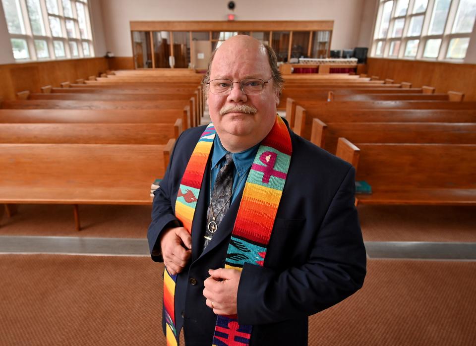 The Rev. Aaron R. Payson at Unitarian Universalist Church of Worcester.