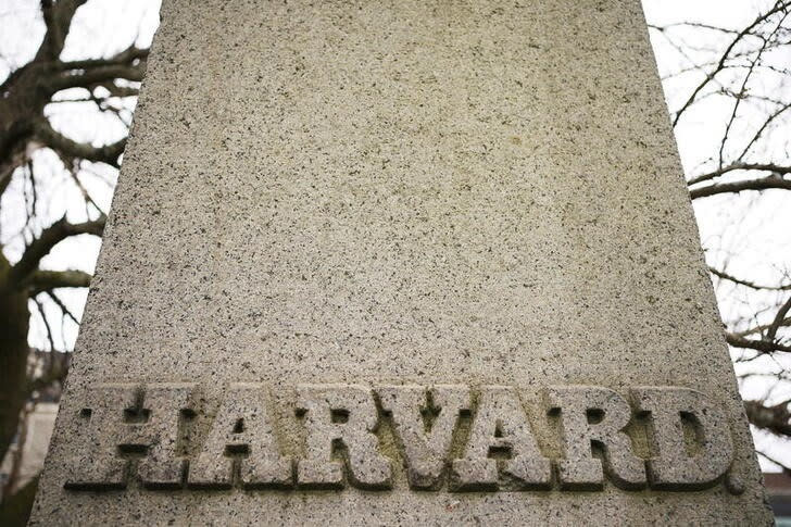 The grave of John Harvard, founder of Harvard University stands in Boston