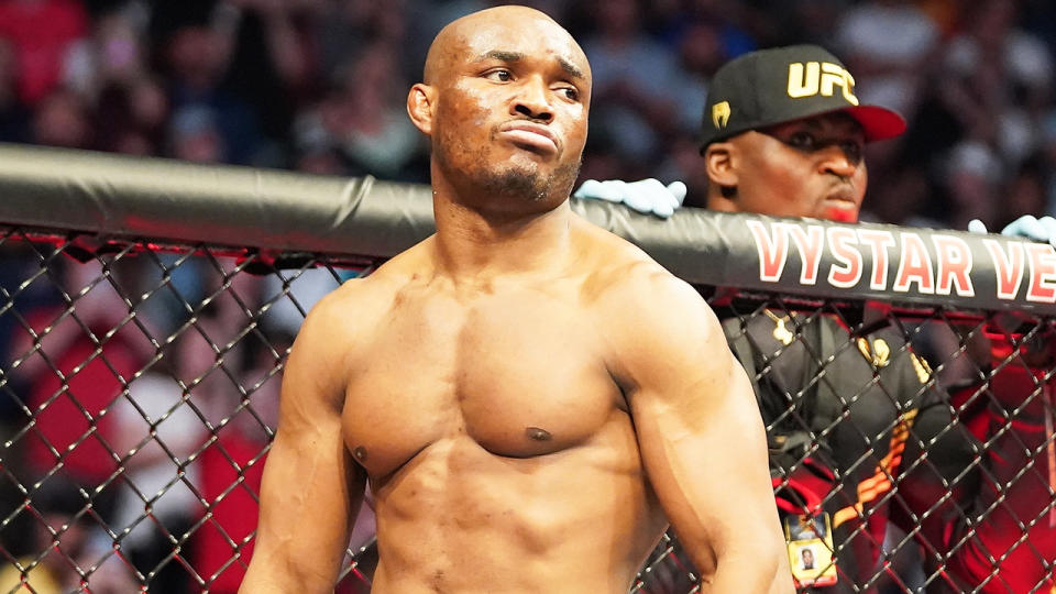Kamaru Usman, pictured here before his fight against Jorge Masvidal at UFC 261.
