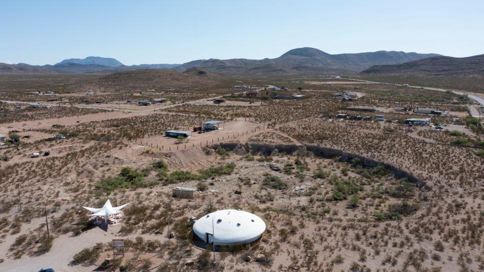 Hueco Tanks is on the eastern edge of El Paso County, Texas. The area was subdivided in the 1980s but has never received water or sewer service.  May 23, 2023.