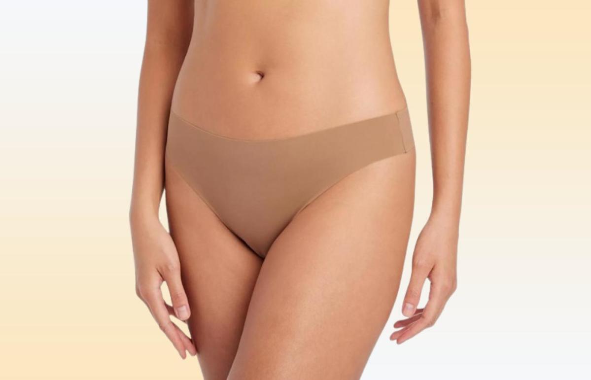 I buy these ‘invisible’  undies in bulk at Target — they’re so comfy I forget I’m wearing them