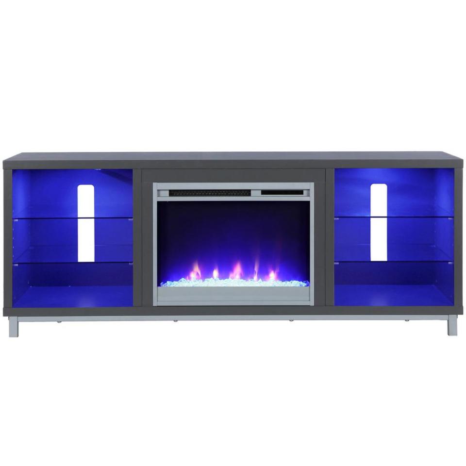 Ameriwood Cleavland electric fireplace TV stand