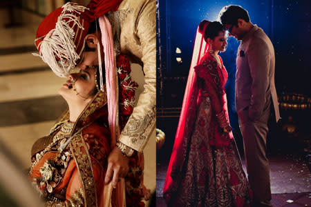 Love story of indian couple posed outdoor Stock Photo - Alamy