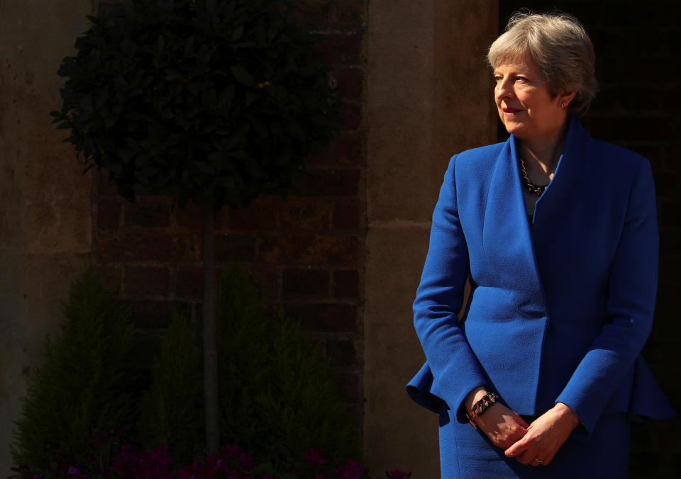 Theresa May has put tackling plastic waste front and centre of government policy (REUTERS/Hannah McKay)