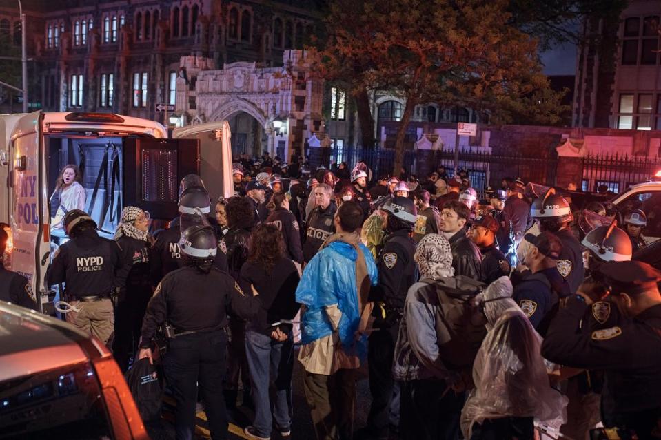 Police arrest protestors at The City College of New York. (Photo/Andres Kudacki)<span class="copyright">Andres Kudacki for TIME</span>