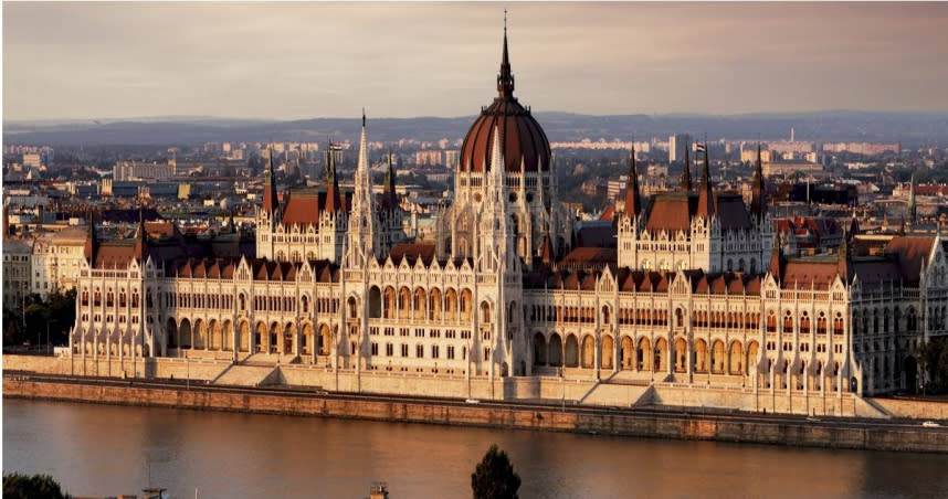 位於布達佩斯的匈牙利國會大廈。（圖／達志／美聯社）
