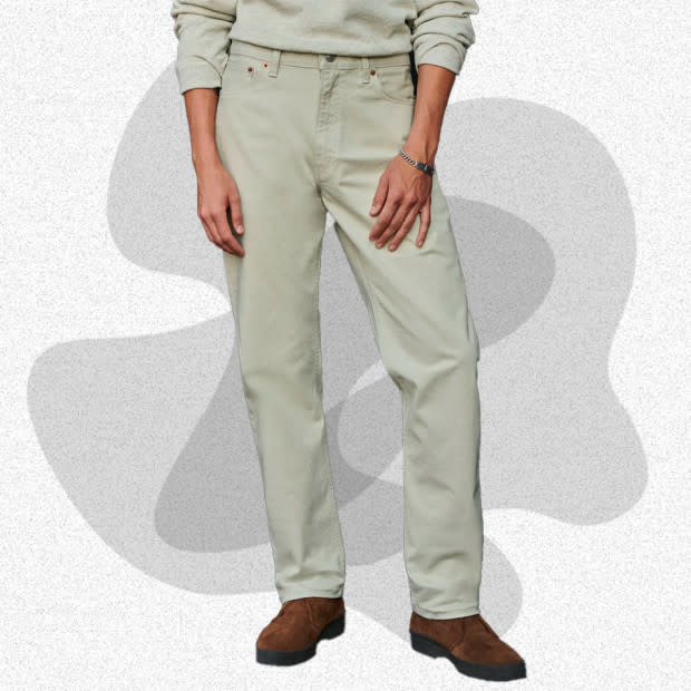 <p>Courtesy of Buck Mason</p><p>The newest style of the fan-favorite Ford Standard Jean, the Buck Mason Roper Twill is a three-color collection of lightweight, twill fabric pants. These five-pocket, mid-rise, straight-fit jeans are the perfect option for transitioning from warmer weather into cooler temperatures thanks to a very light, 9.5-ounce cotton and a touch of stretch. The “Oyster” colorway is especially intriguing and might be an excellent companion to a new pair of <a href="http://mensjournal.com/style/chelsea-boots" rel="nofollow noopener" target="_blank" data-ylk="slk:men’s boots;elm:context_link;itc:0;sec:content-canvas" class="link ">men’s boots</a> this season.</p><p>[$138; <a href="https://shareasale.com/r.cfm?b=999&u=1978857&m=94758&afftrack=mj-bestjeansformen-amastracci-073123-update&urllink=www.buckmason.com%2Fproducts%2Foyster-roper-twill-ford-standard-jean" rel="nofollow noopener" target="_blank" data-ylk="slk:buckmason.com;elm:context_link;itc:0;sec:content-canvas" class="link ">buckmason.com</a>]</p>