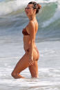 <p>Alessandra Ambrosio was spotted at the beach with friends in Santa Monica, California.</p>