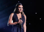<p>The singer’s sophomore album, <em>Places</em>, debuted and peaked at No. 28 in May. Her 2014 debut album, <em>Louder</em>, reached No. 4. Of course, back then Michele had a starring role in a hit TV series, <em>Glee</em>. (Photo: Getty Images) </p>