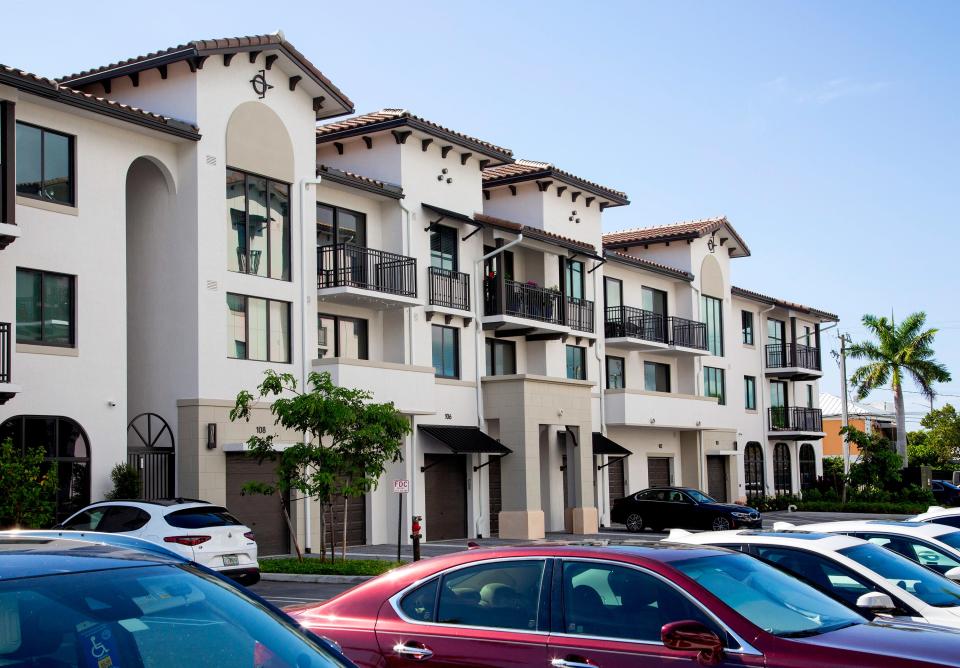 CasaMara apartments in West Palm Beach, Monday, July 26, 2021. The complex was completed during the pandemic and filled up quickly with residents moving to Florida, as well as people selling homes and renting. The public spaces are full of artwork that the developer, an art collector, placed throughout the property.