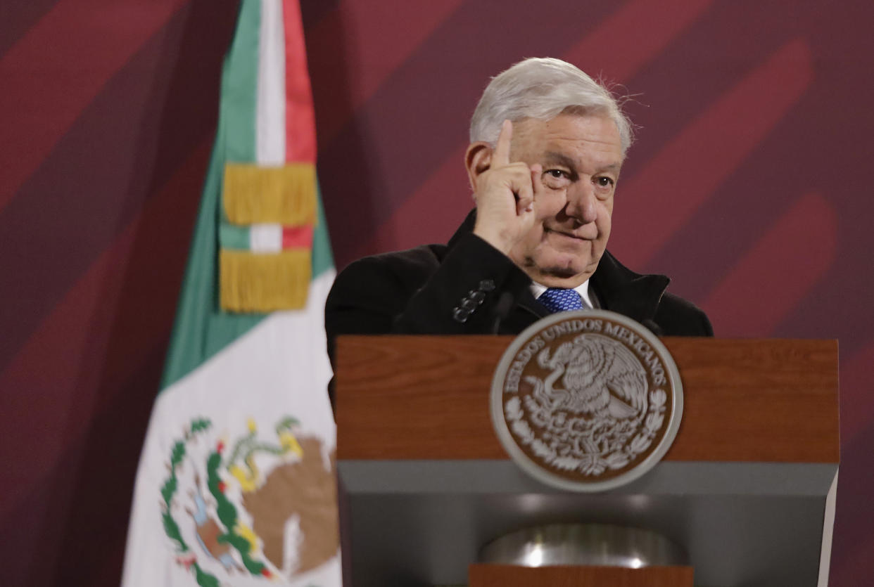 Salvatierra, el tema en el que muchos vieron primero a AMLO que a la tragedia. (Gerardo Vieyra/NurPhoto via Getty Images)