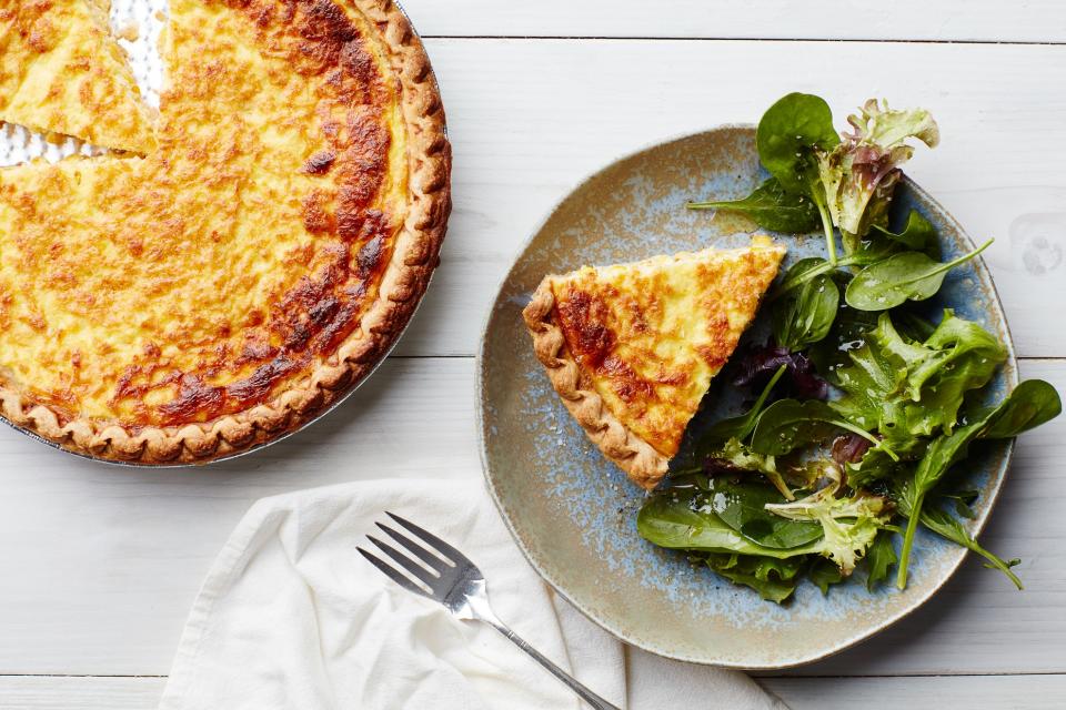 <h1 class="title">FRESH CORN QUICHE</h1><cite class="credit">Photo by Chelsea Kyle, Food Styling by Ali Nardi</cite>