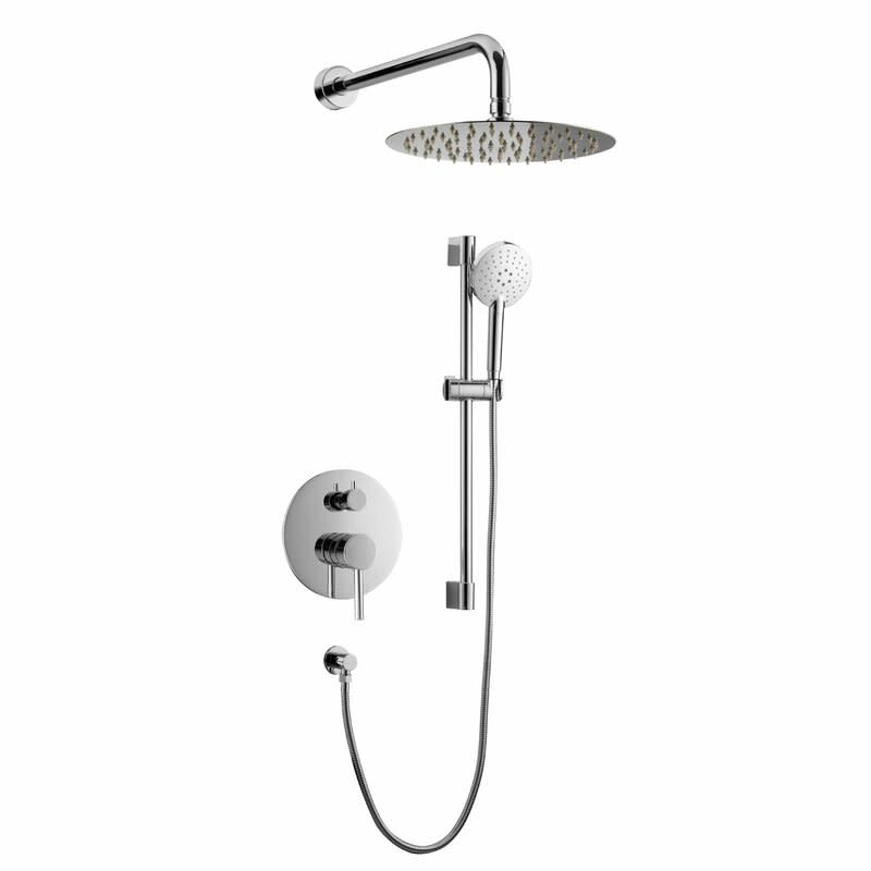 Louth Temperature Control Complete Shower System with Rough-in Valve