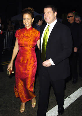 Kelly Preston and John Travolta at the Hollywood premiere of Touchstone Pictures' Ladder 49