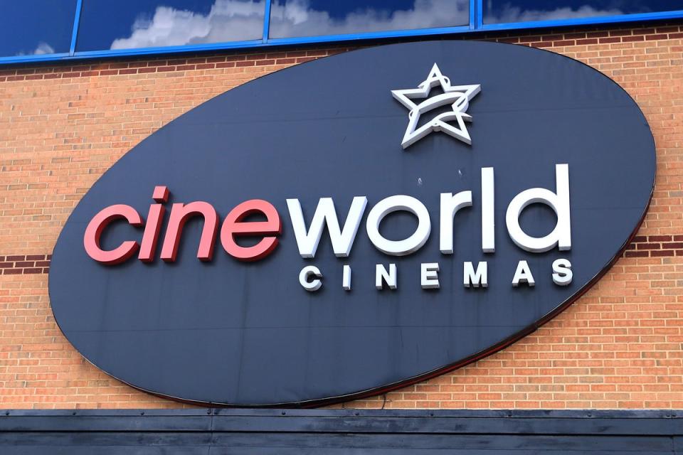 Cineworld has revealed its cash reserves have dropped by almost two-thirds (Mike Egerton/PA) (PA Wire)