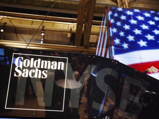 goldman sachs american flag