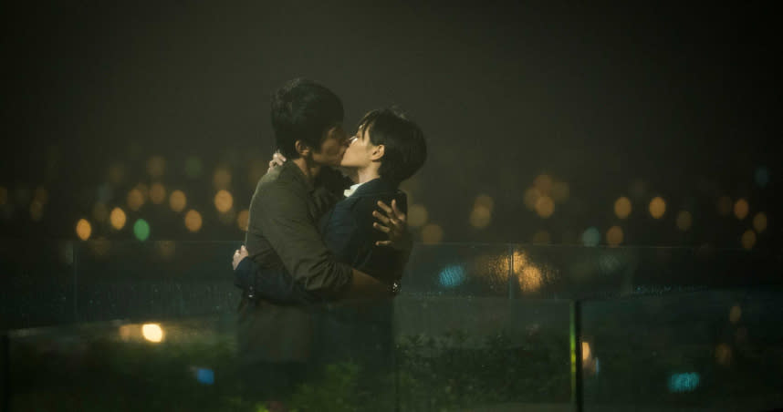 吳子霏與楊一展在《獵夢特工》大進展，本周上演浪漫吻戲。（圖／HBO Asia）