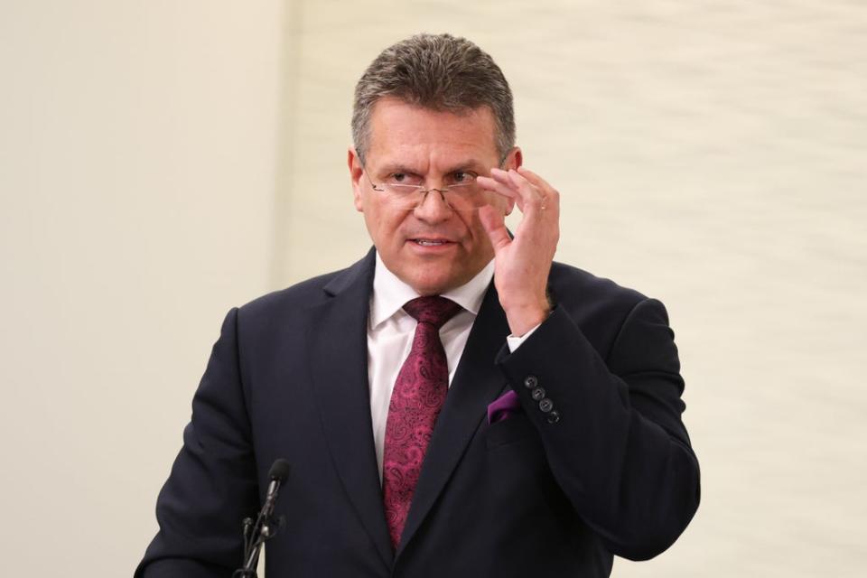 Maros Sefcovic (Hollie Adams/PA) (PA Wire)