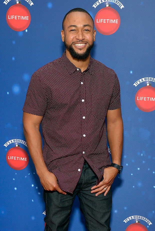 closeup of him at an event smiling