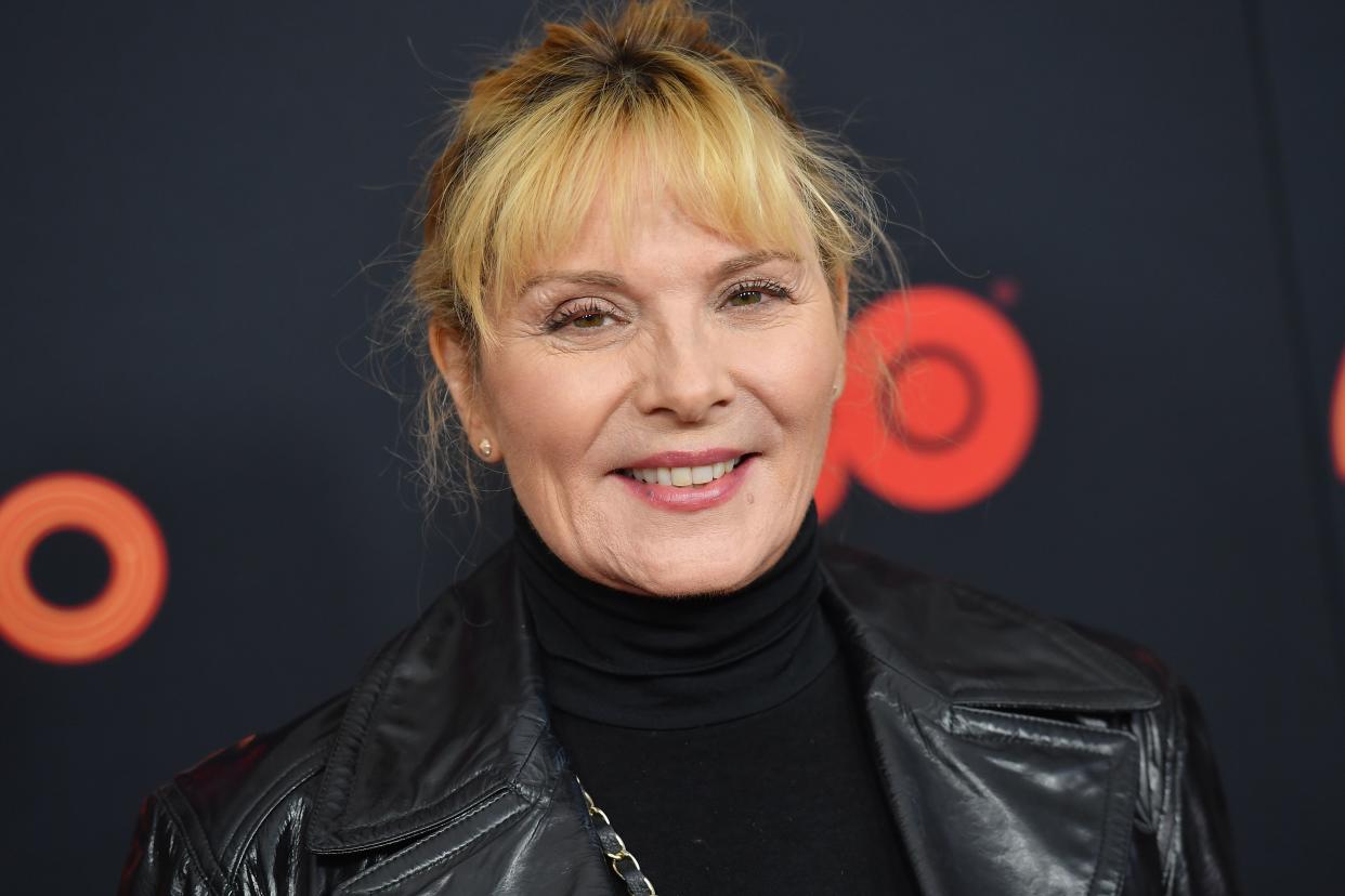 English-Canadian actress Kim Cattrall attends the 2019 Tribeca Film Festival opening night World premiere of the HBO documentary film "The Apollo" on April 24, 2019 in New York. (Photo by Angela Weiss / AFP)        (Photo credit should read ANGELA WEISS/AFP/Getty Images)