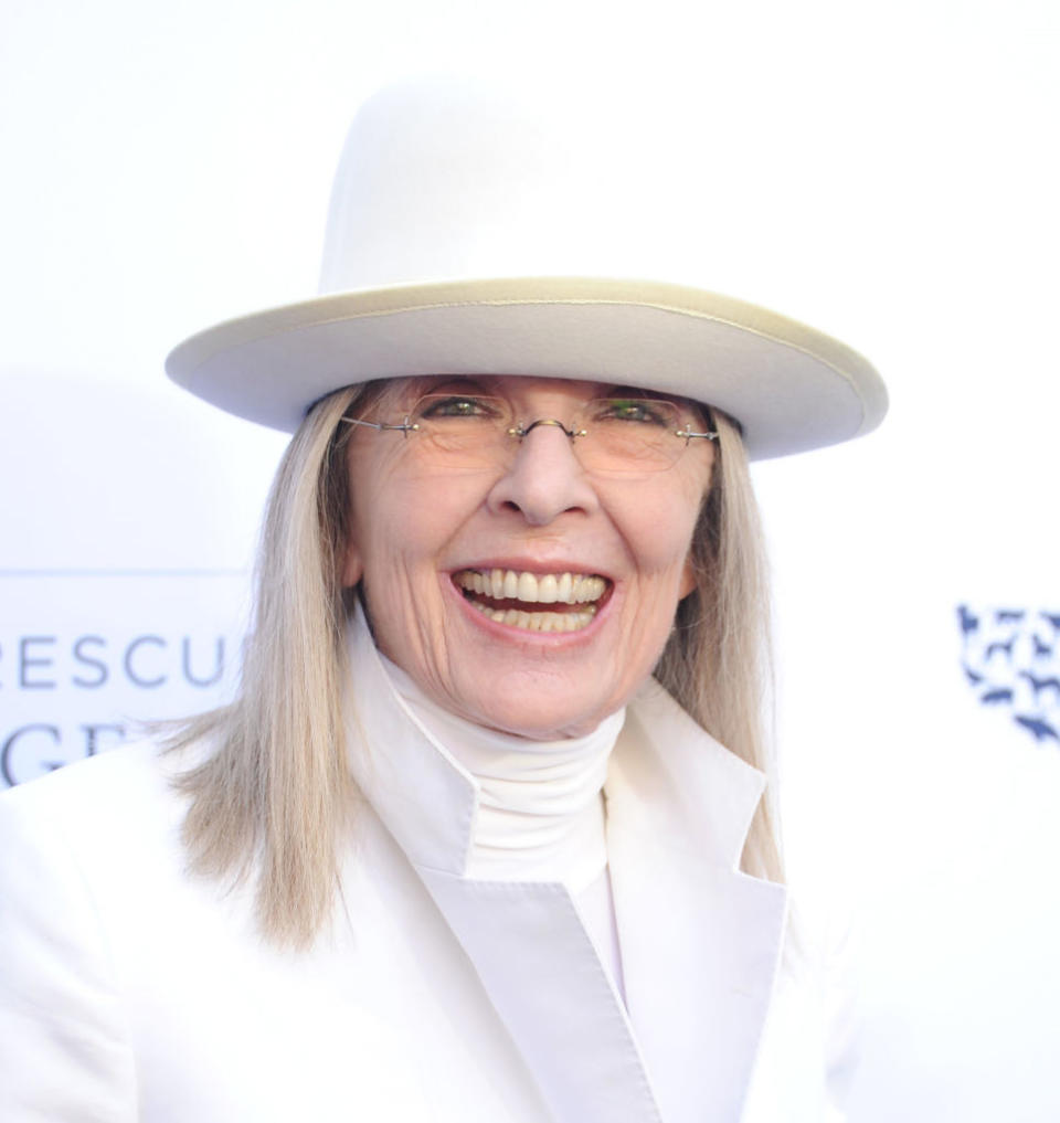 Closeup of Diane Keaton