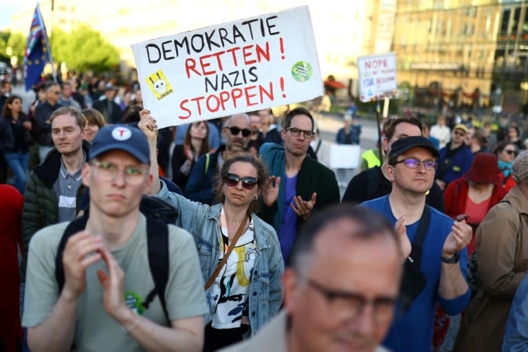 Thousands marched in Berlin and in Dresden, where the attack happened (CHRISTIAN MANG)