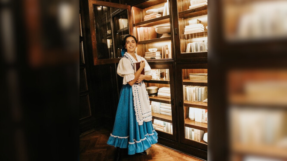 <em>Tatum Beck as Belle in the Butterfly Guild’s production of “Beauty and the Beast.” (Courtesy Photo/CAPA)</em>